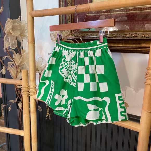 Sabo Skirt Seona 100% Cotton Shorts Lemoni Green - Sz XXS 💛🎀 - Picture 5 of 12